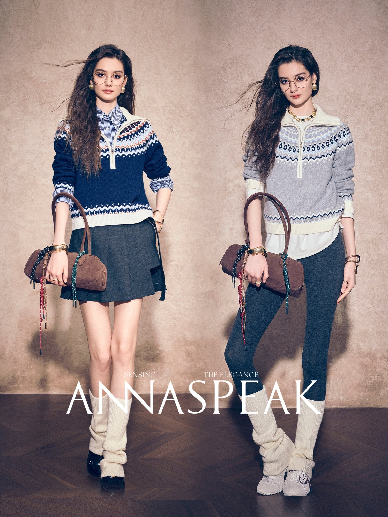 Tiitaa.com × Tiitaa: Lapel Wwool Sweater(Check Below Same Price With Taobao） runway look in Gray