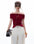 Tiitaa.com × Tiitaa: One - shoulder Sweater(Check Below Same Price With Taobao） runway look in Red