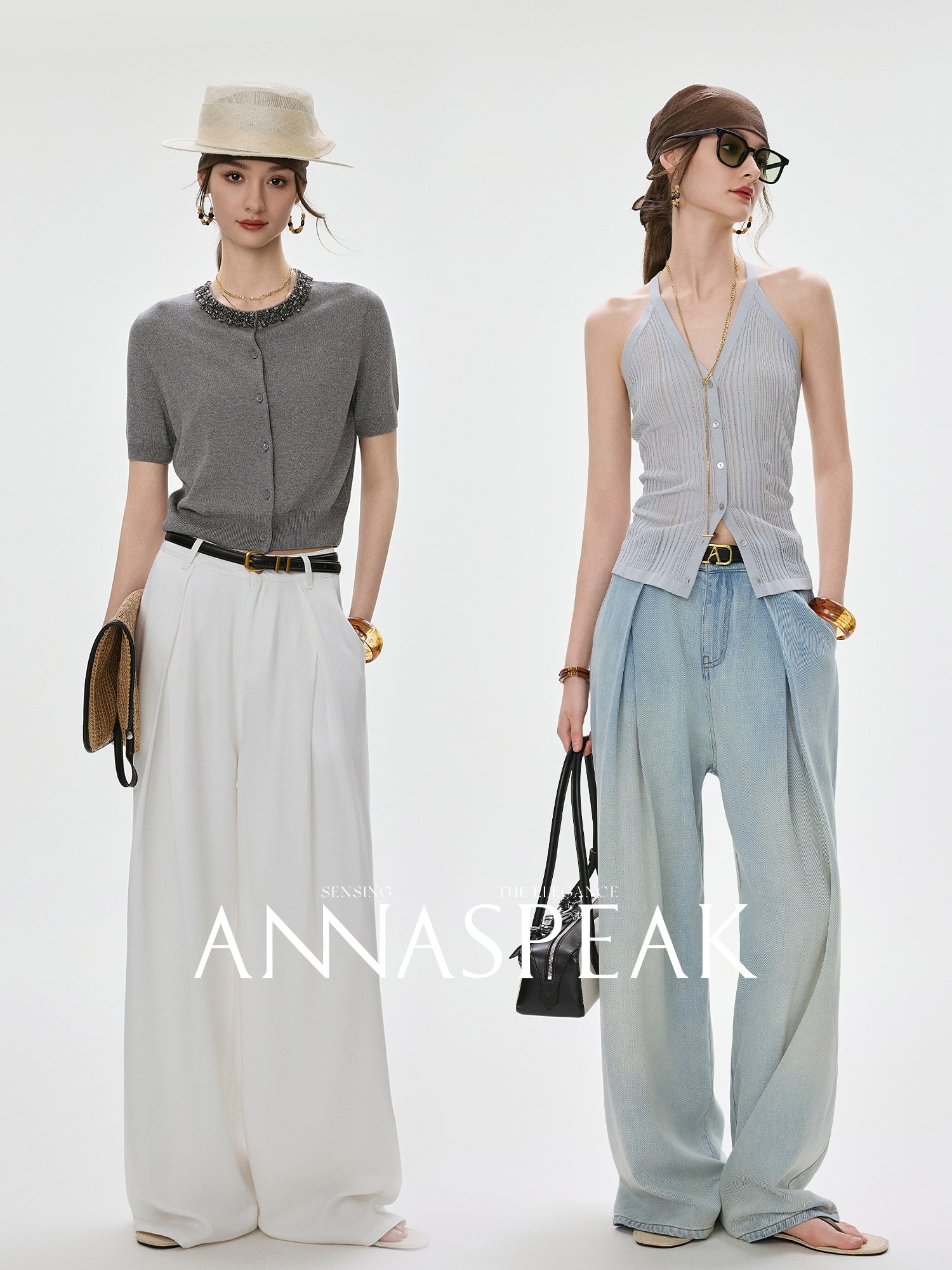 Tiitaa.com × Tiitaa: Pleated Jeans(Check Below Same Price With Taobao） runway look in White