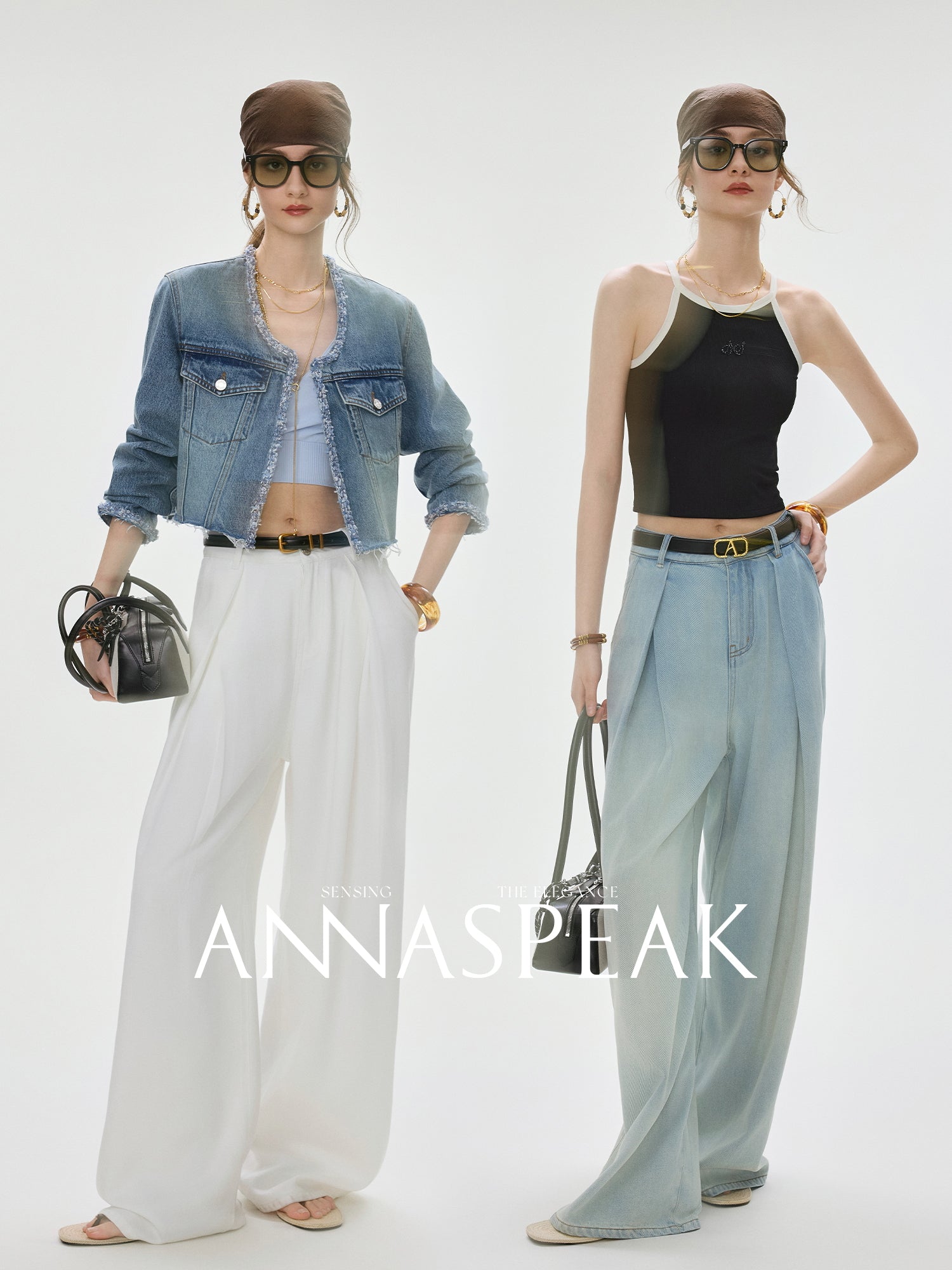 Tiitaa.com × Tiitaa: Pleated Jeans(Check Below Same Price With Taobao） runway look in White