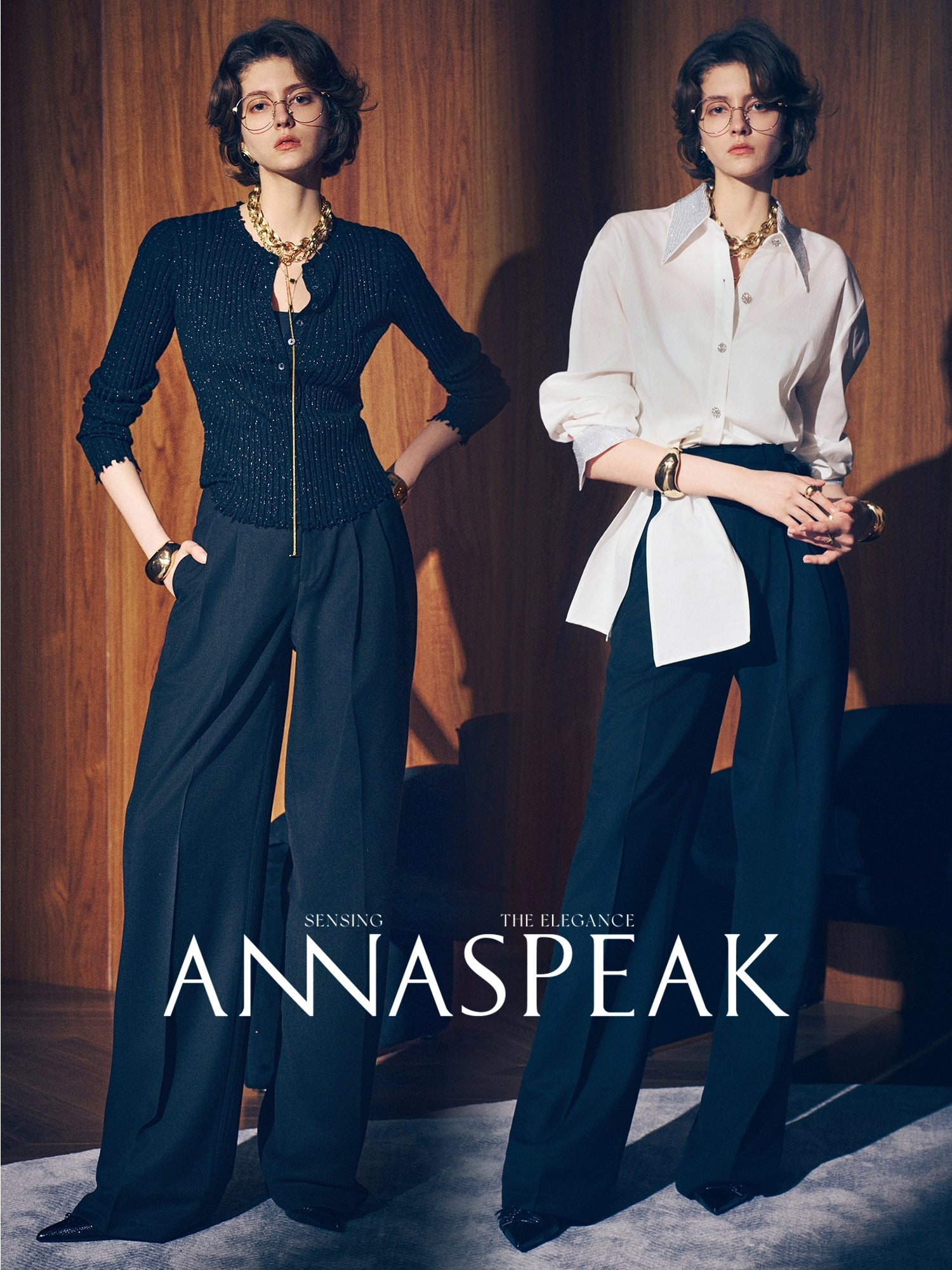 Tiitaa.com × Tiitaa: Raw - edged Wide - leg Pants(Check Below Same Price With Taobao） runway look in Dark Gray