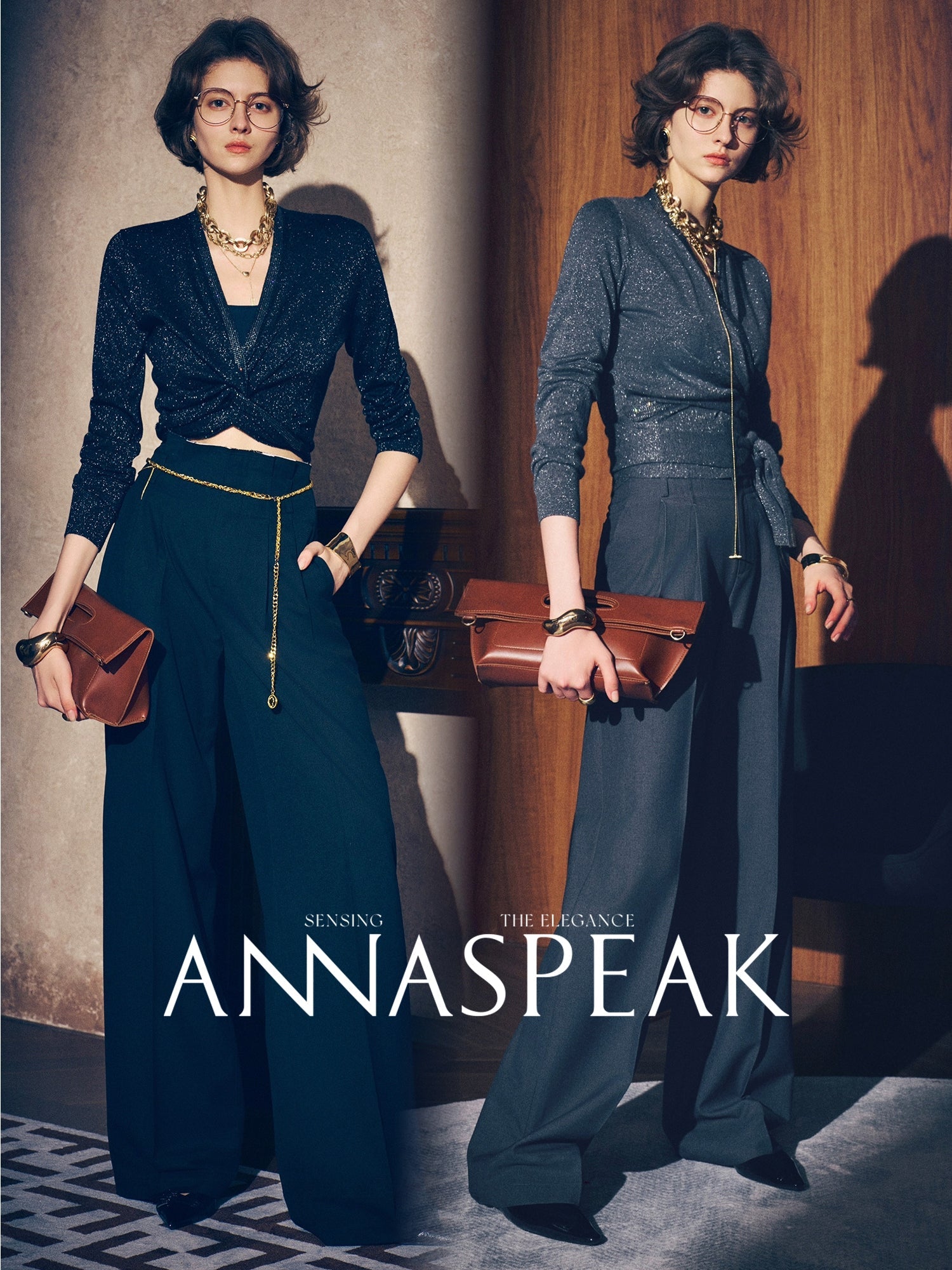 Tiitaa.com × Tiitaa: Raw - edged Wide - leg Pants(Check Below Same Price With Taobao） runway look in Dark Gray