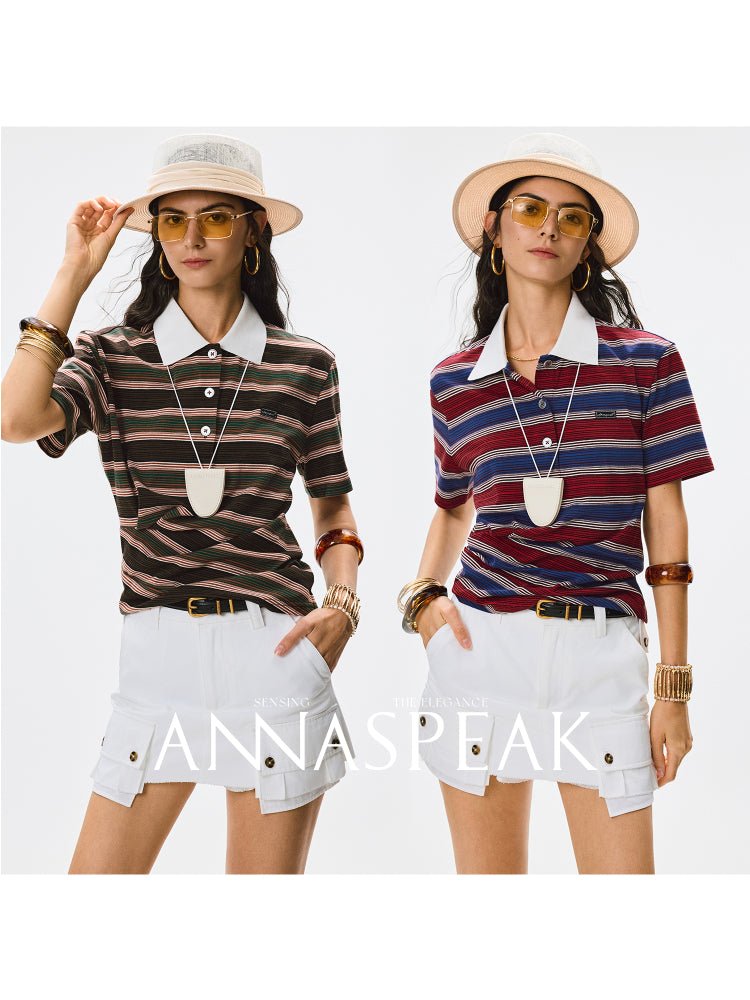 Tiitaa.com × Tiitaa: Striped Knitted T-shirt(Check Below Same Price With Taobao） runway look in Black And White Stripes