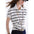 Tiitaa.com × Tiitaa: Striped Knitted T-shirt(Check Below Same Price With Taobao） runway look in Black And White Stripes