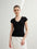 Tiitaa.com × Tiitaa: U Neck Knit Short Sleeve(Check Below Same Price With Taobao） runway look in Black